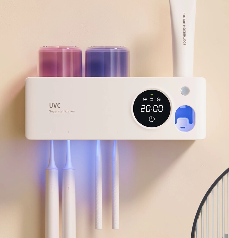 【新品】メーカー紫外線歯ブラシ消毒器充電式乾燥乾燥カップルカップ歯ブラシ消毒ラック|undefined