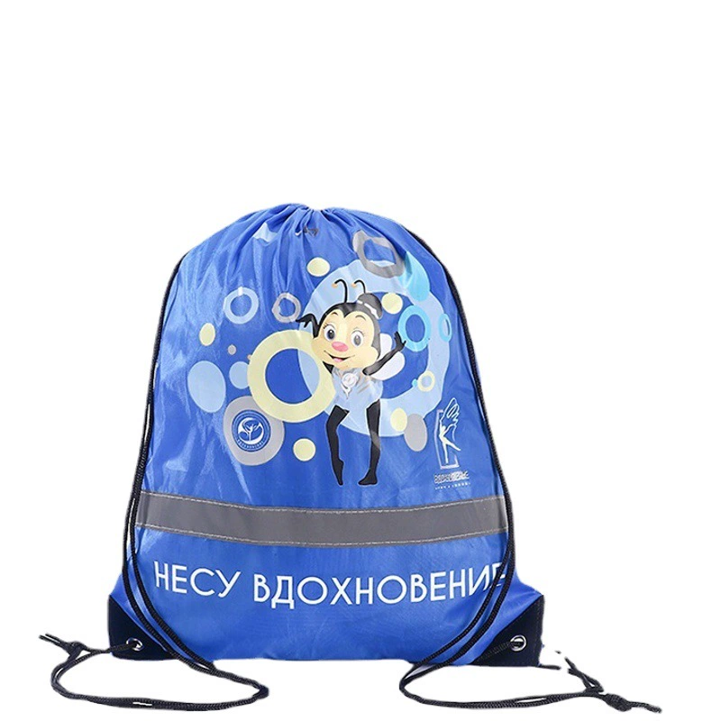 210d пустые полиэфирные карманные мешки с веревкой сумка рюкзак на заказ сумка-веревка сумка на плечо сумка марафон гонок сумка
