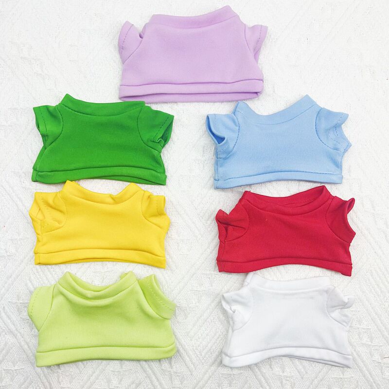 Baby Doll Clothes 20cm Cotton Doll Clothes 23cm Doll T-Shirt Doll Accessories Round Neck Clothing Top Short Sleeve