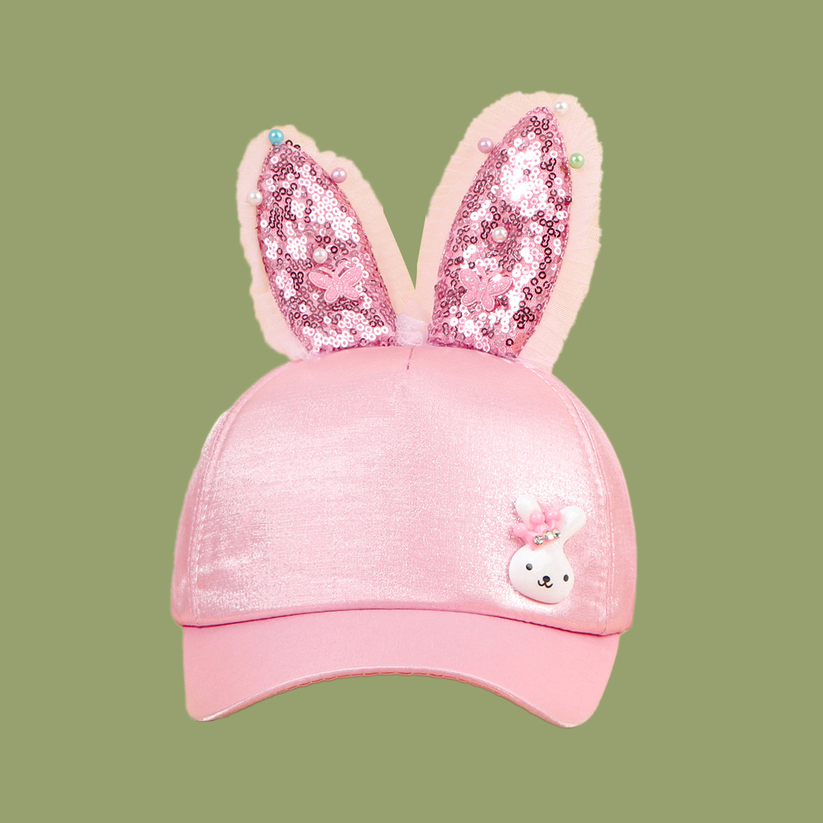 140g Weight Housewarming, Anniversary, Business, Wedding, Birthday, Festival Occasion Cotton Material Unisex Gender Korean Style Style White, Pink, Black Color Pink Bunny Fashion Cute Hat 5
