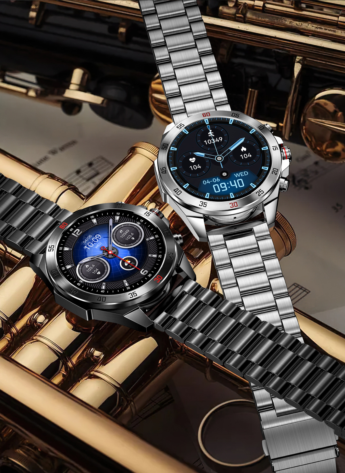 Smartwatch uomo con cardiofrequenzimetro e chiamate bluetooth_voghion.com