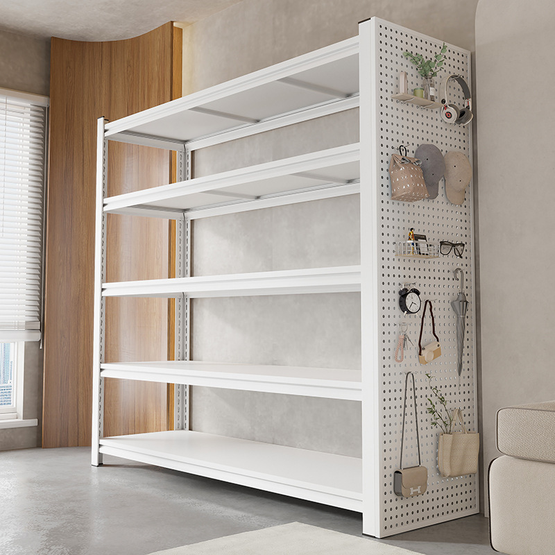 Storage Rack Multi-Layer Storage Rack Shelf Household Storage Rack Floor-Standing Dust-Proof Bottom Empty Balcony Storage Room Iron Shelf