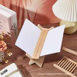 跨境竹制装订器书籍爱好者打孔支架文件装订器书本装订置物架