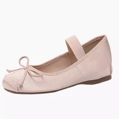 Invisible ballet shoes made of sheepskin leather with rhinestones…