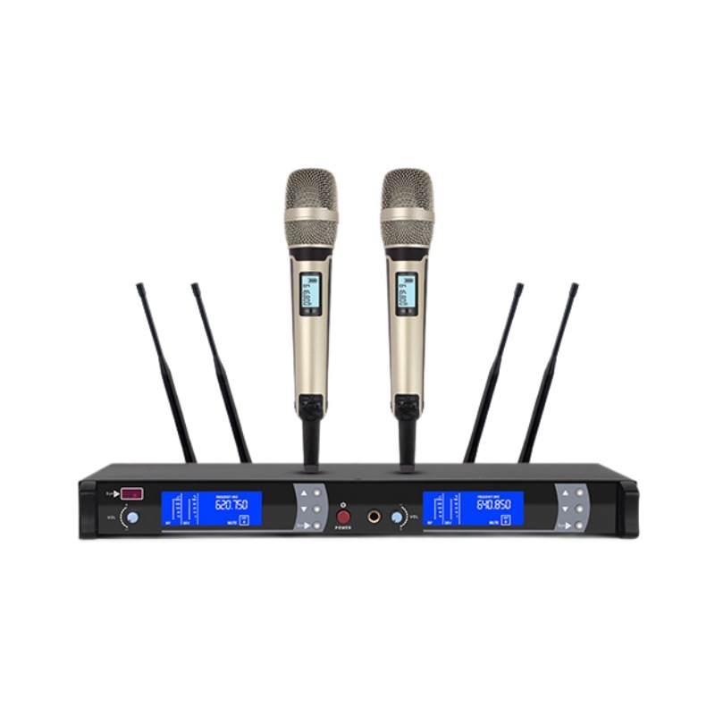 Micrófono inalámbrico SKM9000, uno a dos, diversidad real, FM UHF, para el hogar, escenario, actuaciones, KTV, micrófono transfronterizo