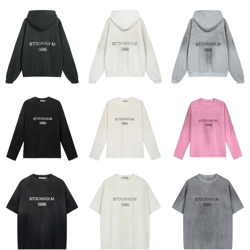 American Style Trendy Brand 1996 Antique Letter Print AC Hoodie Sweater Loose Men's and Women's High Street Antique Couple's Hoodie American Style Trendy Brand 1996 Antique Letter Print AC Hoodie Sweater Loose Men's and Women's High Street Antique Couple's Hoodie