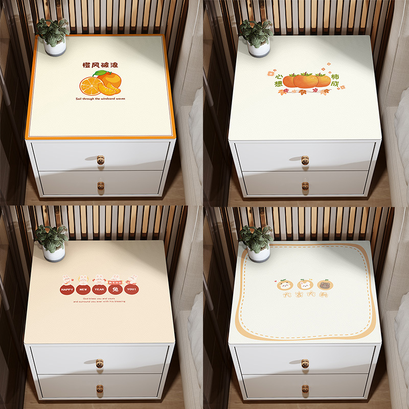 Cubierta de polvo de tela mesita de noche lavadora impermeable protector solar estera horno microondas cubierta de polvo estera dormitorio pequeño Gabinete mantel