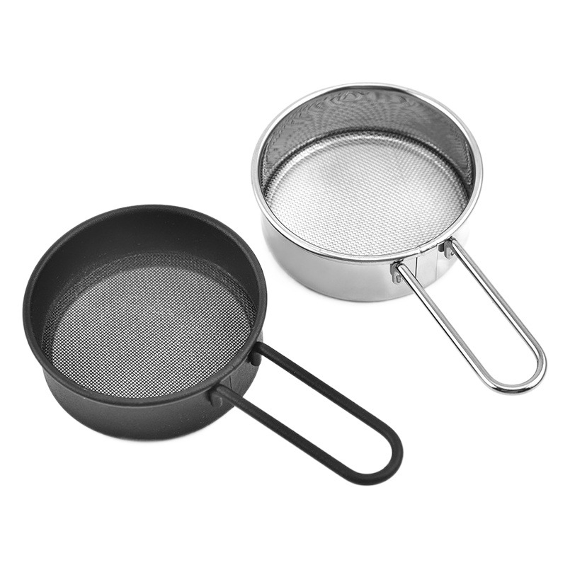 Stainless Steel Mini Flour Sieve, Handheld Baking Tool, 40-Mesh Small Sieve, Household Kitchen Sieve, Sugar Powder Sieve