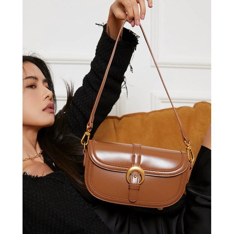 One-shoulder bag, shoulder bag, genuine leather, high-end