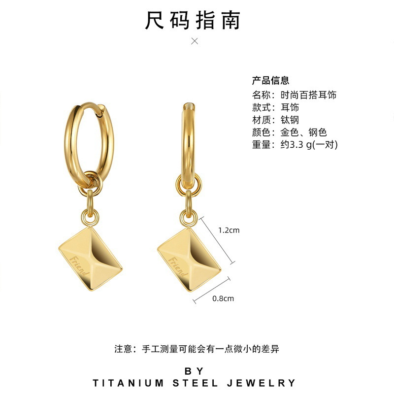 Oferta especial experiencia europea y americana joyería de acero titanio vacío galvanoplastia no decoloración no alérgica joyería pendientes collar fábrica al por mayor