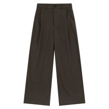 美式复古直筒休闲裤男女可穿通勤2025新款显瘦阔腿西裤垂感长裤子