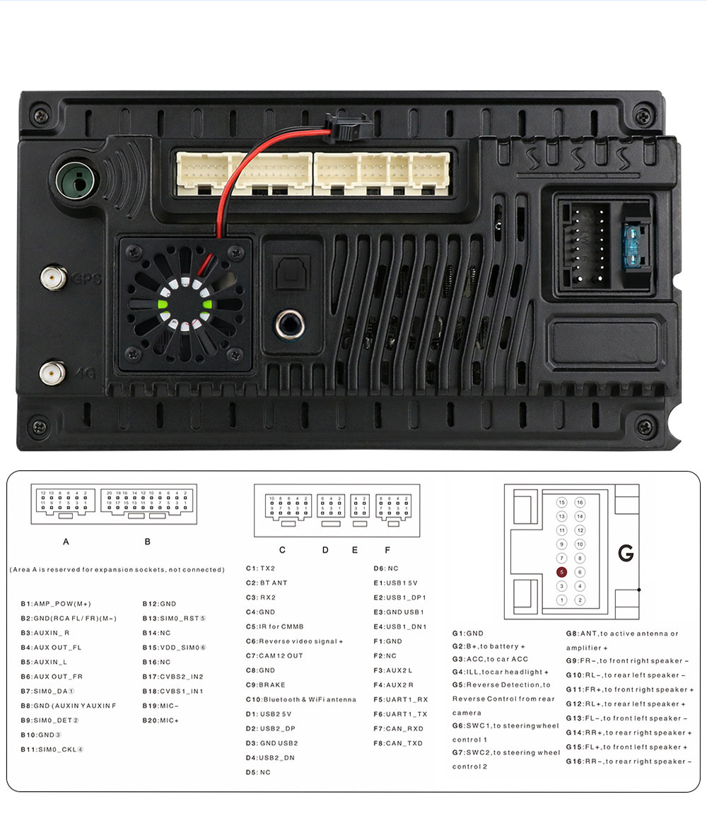 Overseas Android Navigation Is Suitable for 14-16 Toyota Corolla Corolla Car Navigation Gps4G Full Network Communication