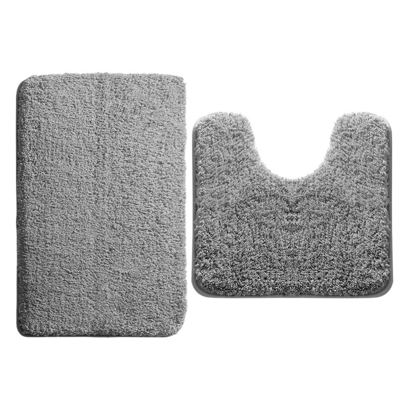 Toilet Water Absorbent Floor Mat Bathroom Toilet U-shaped Mat Toilet Entrance Non-slip Foot Mat Toilet Carpet