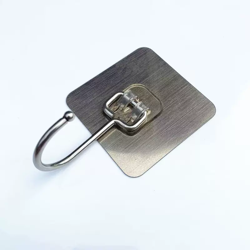 拉丝灰不锈钢无痕挂钩大挂钩强力粘钩厨房浴室超粘壁挂式家居