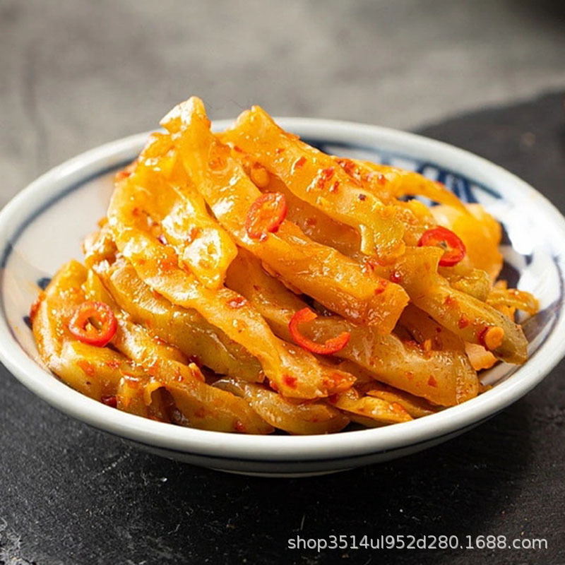 Hongsheng Chongqing Fuling Pickled Mustard Greens 52g Crisp and Refreshing, Skin-Free, Tender Pickled Mustard Greens, Light and Appetizing, Perfect Side Dish