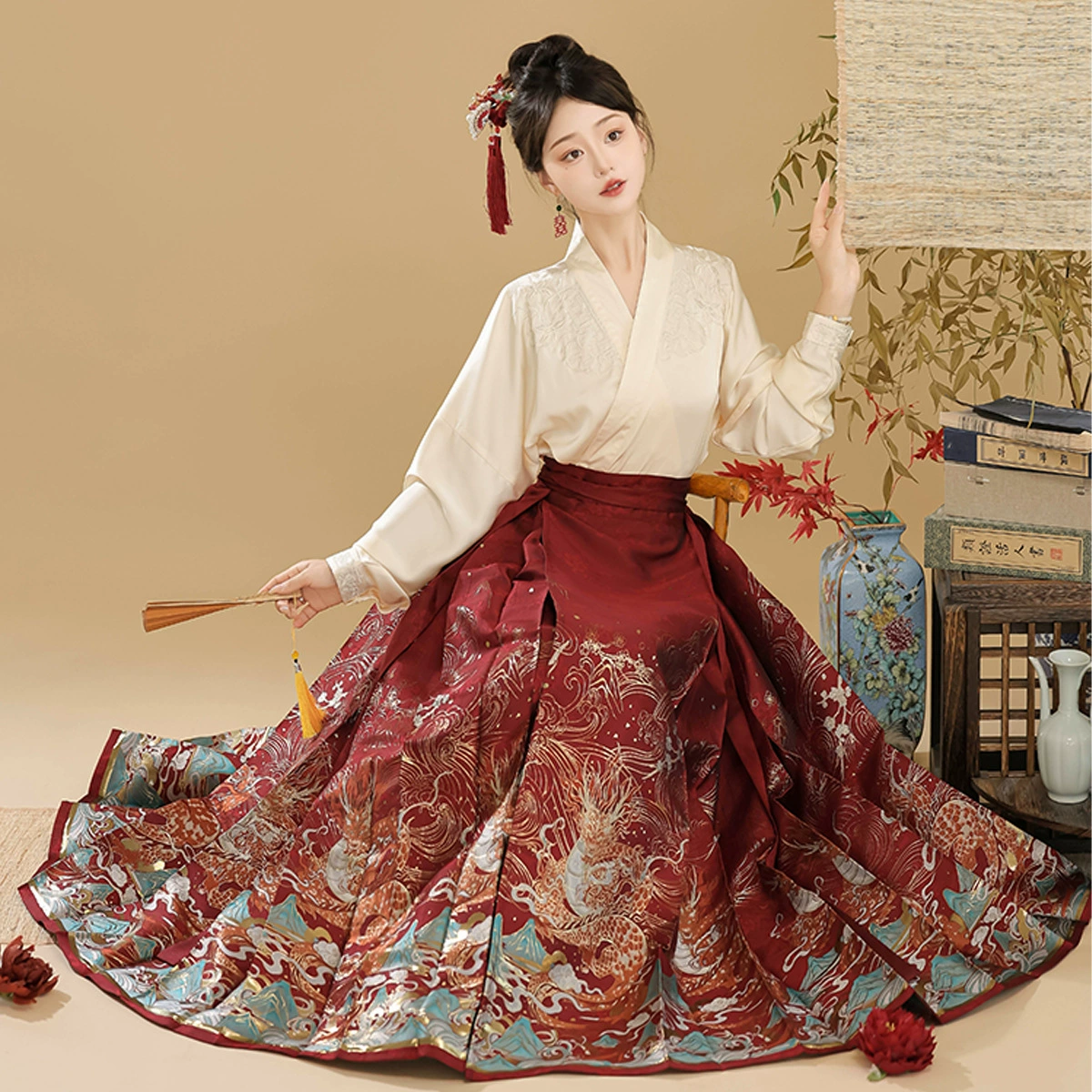 Genuine design long Hanfu, Chinese style