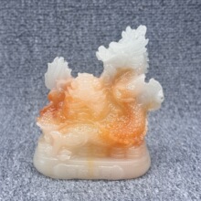 树脂摆件元宝龙古玩仿寿山石雕客厅装饰摆件