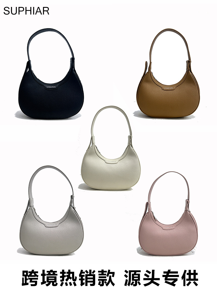 Nueva moda moda bolsos de brazo, bolsos de mujer coreanos, bolsos de hombro con cremallera, bolsos de silla de viaje, sensación de alto nivel.