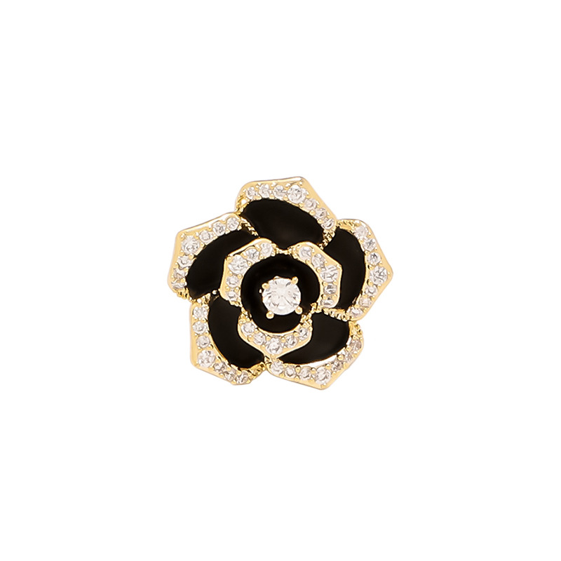 Camellia Brooch For Women High-end Mini Pin For Collar Decoration_voghion.com