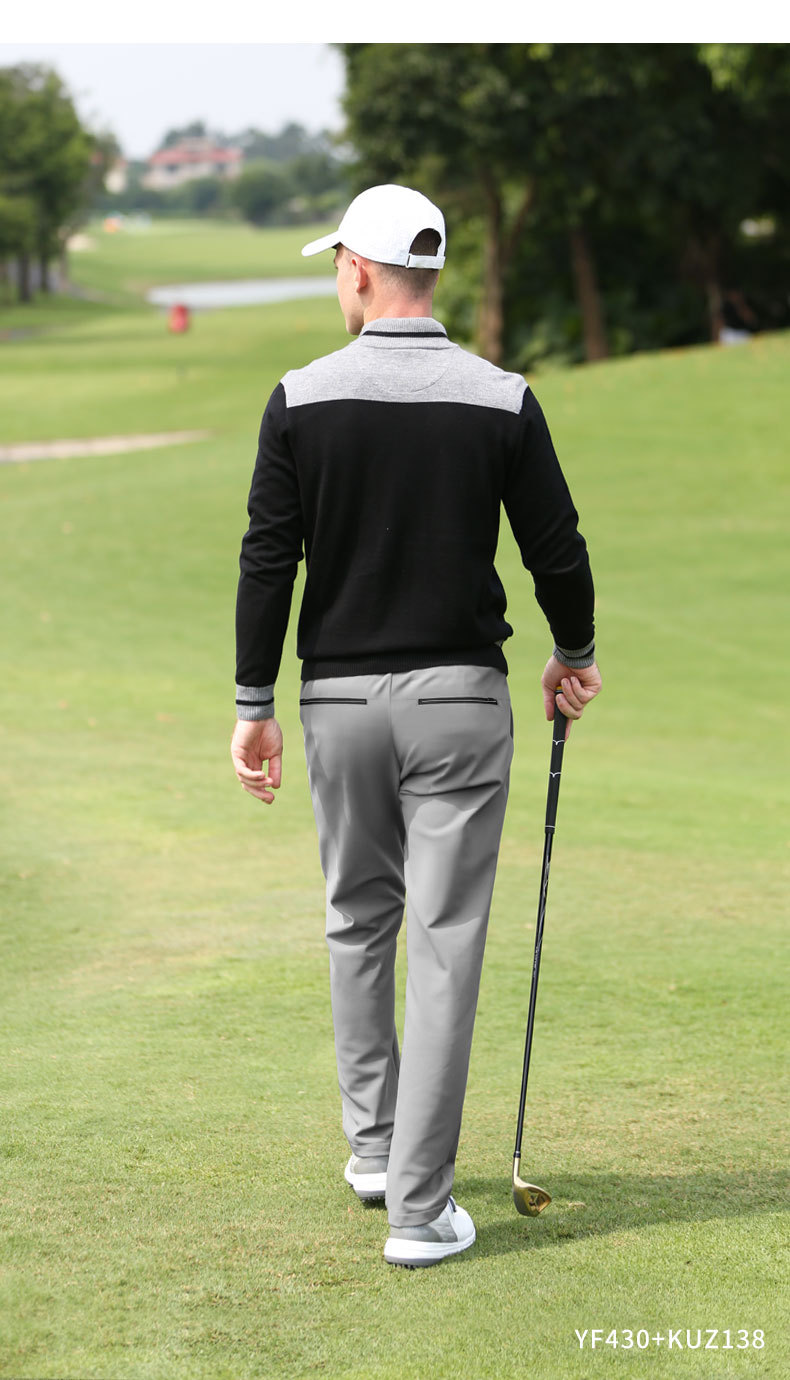 Quần dài nam golf PGM thể thao giữ ấm mùa thu đông — KUZ138-Màu đen, KUZ138-màu xanh hải quân, KUZ138-màu trắng, KUZ138-màu xám chi tiết 8