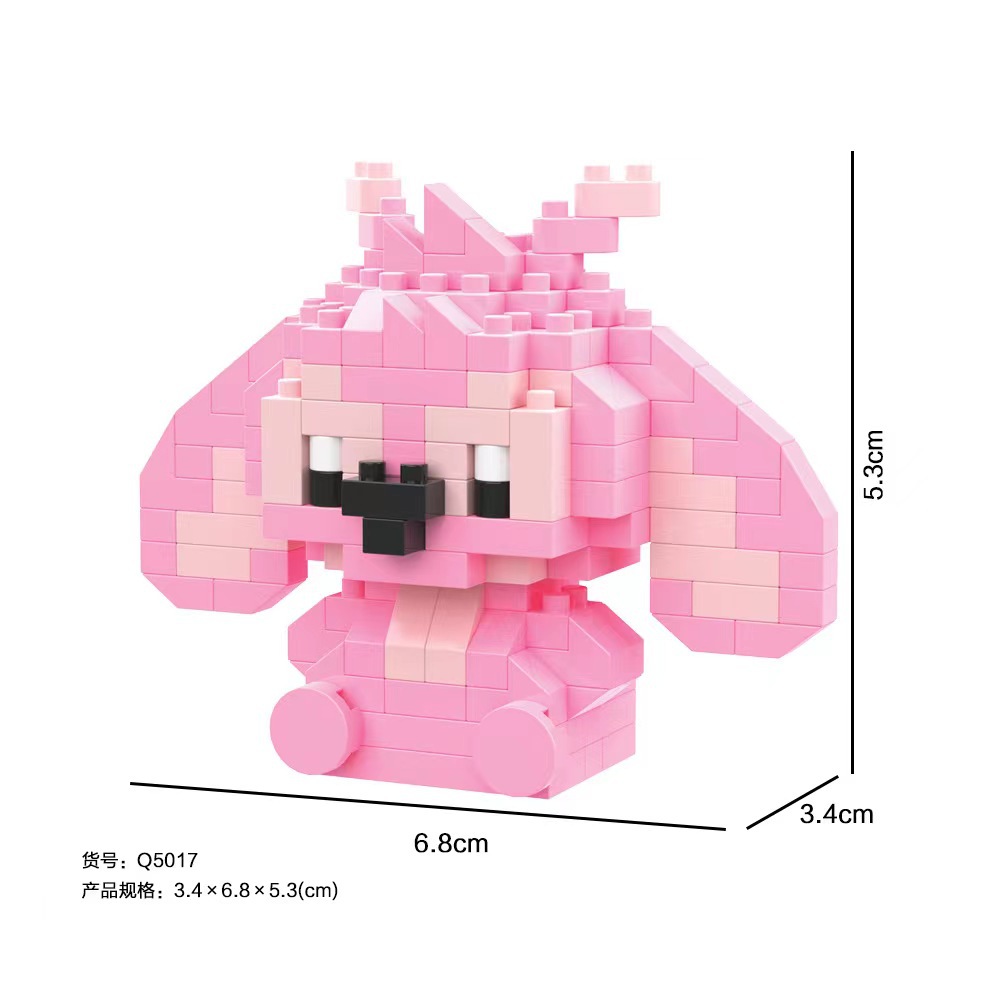 Cross-Border Micro Particle Building Blocks Children's Cartoon Character Educational Assembly Blocks Blind Box Stress Relief Toy Figure Wholesale