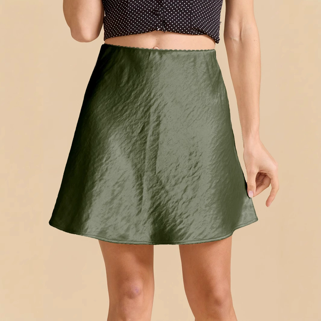 Трансграничная Amazon Женская кружевная атласная юбка с бюстом