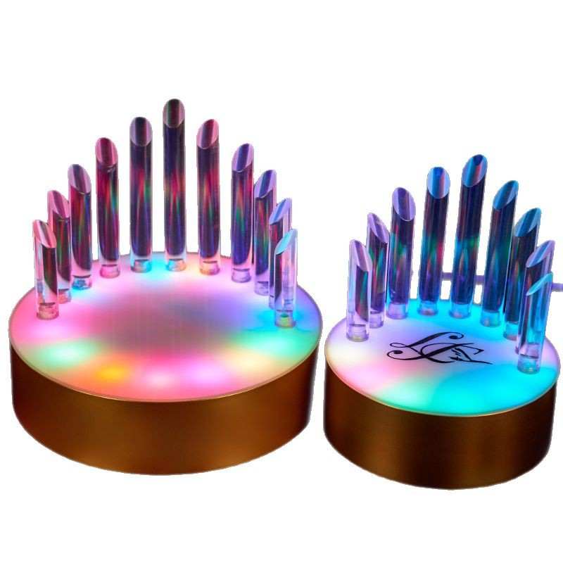 Zuoshang luminoso asiento del vino champán creativo asiento del vino estante de cóctel vino extranjero Buda mano colorida bandeja de vino logotipo personalizado