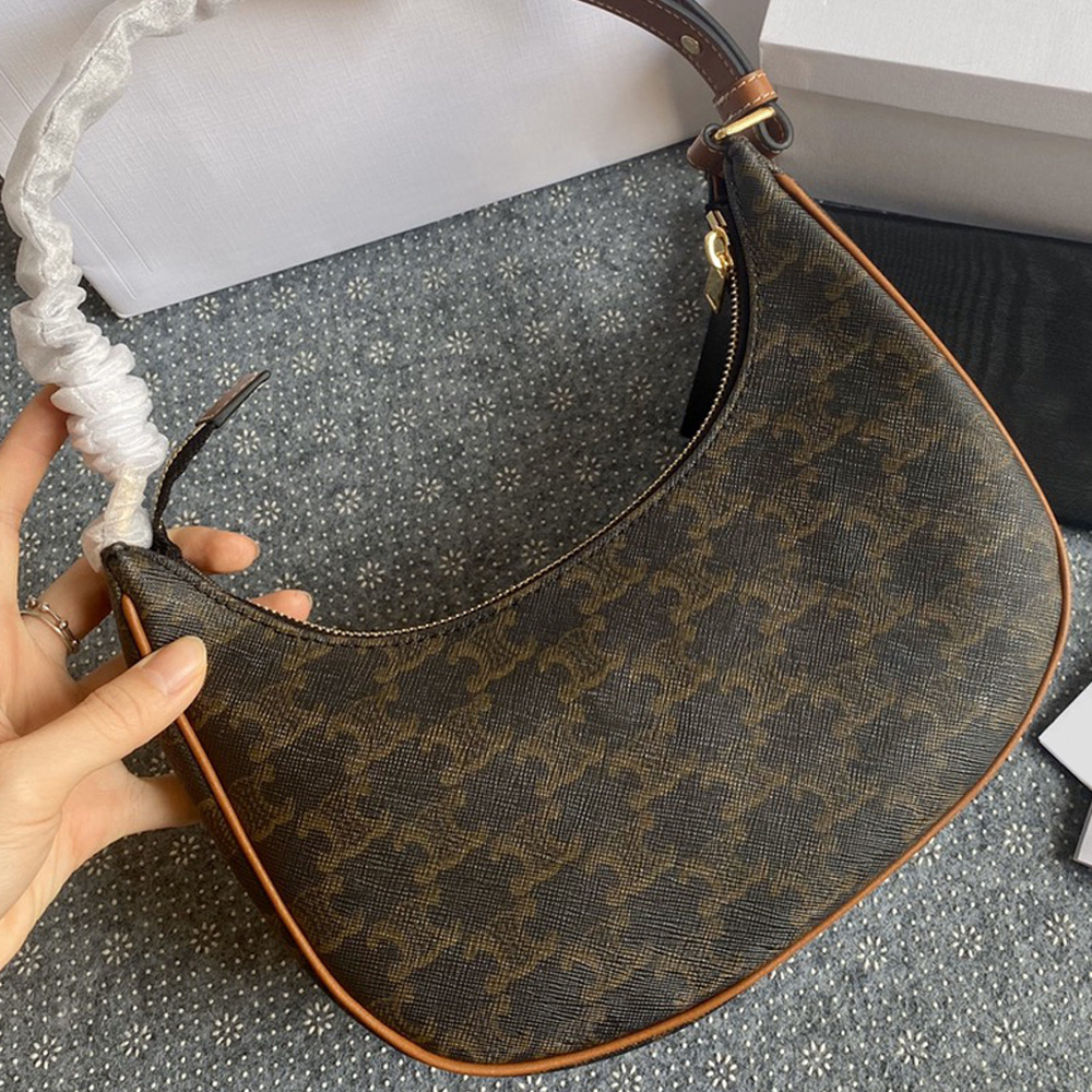 Leather underarm bag, one-shoulder bag