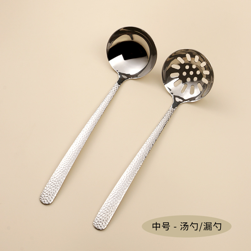 304 미디엄 해머 패턴 스푼 + 소쿠리