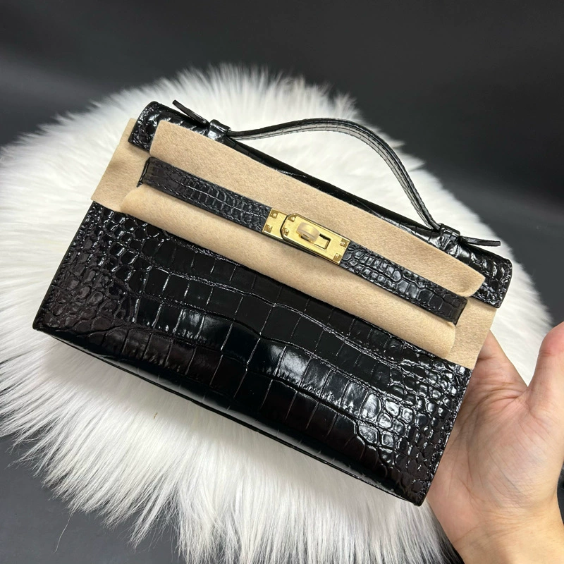 Universal shoulder bag for leisure, trend bag strap one shoulder, crocodile