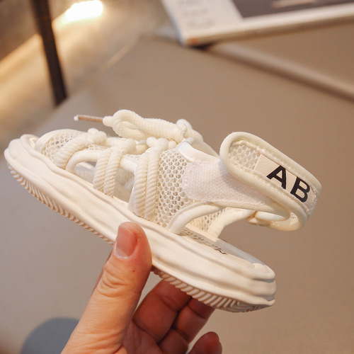 Candy-Colored Kids' Sandals with Mesh Fabric, Breathable  Summer New Arrival — Soft-Soled Girls' Beach Shoes & Boys' Shoes in Korean Style