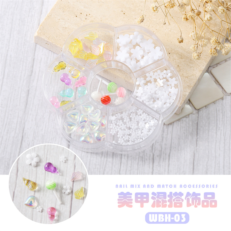 Caja de pétalos decoraciones mixtas WBH-03