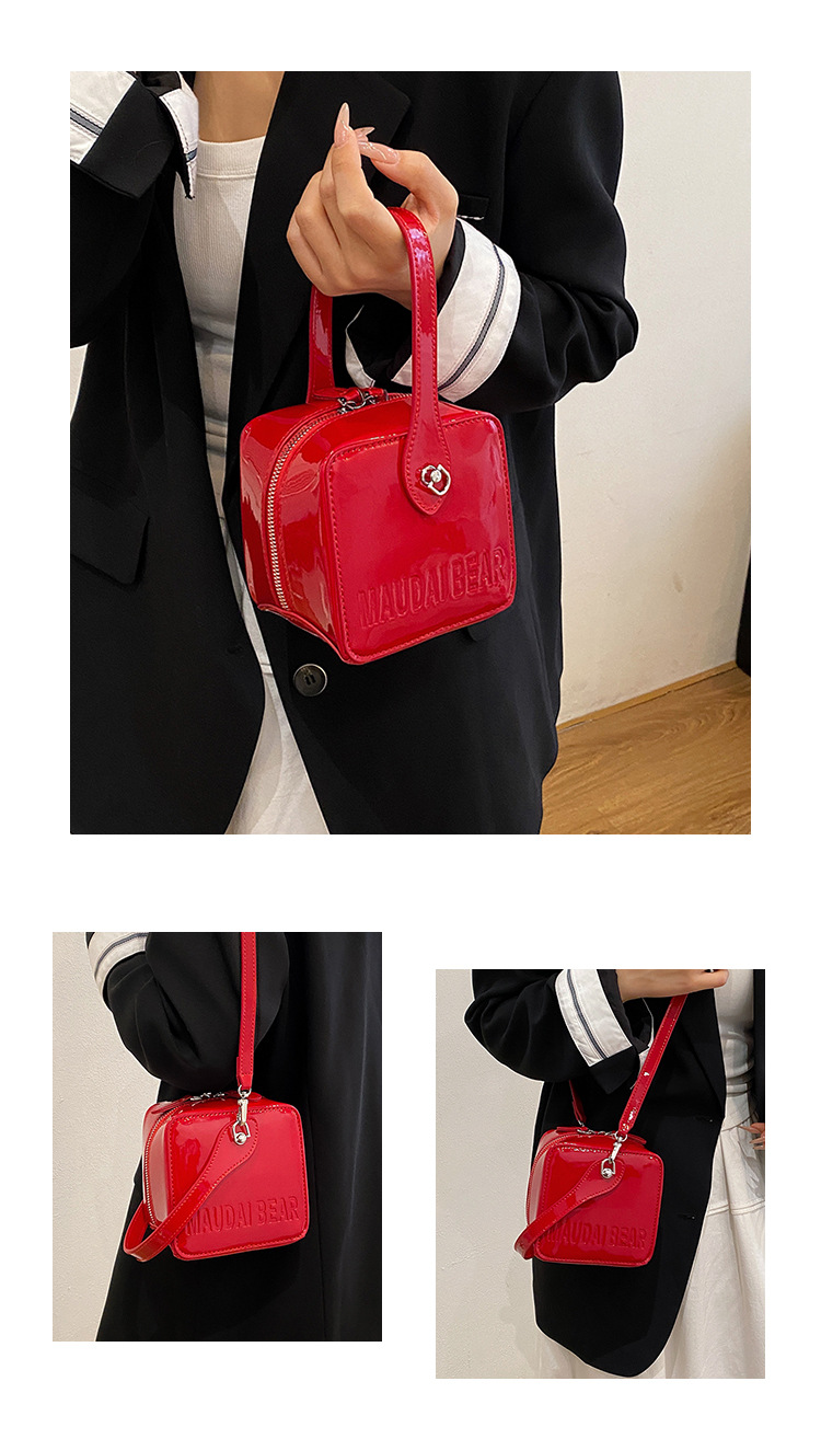 A new trendy and stylish handbag for women in 2025, featuring a red single-shoulder crossbody small square bag undefined