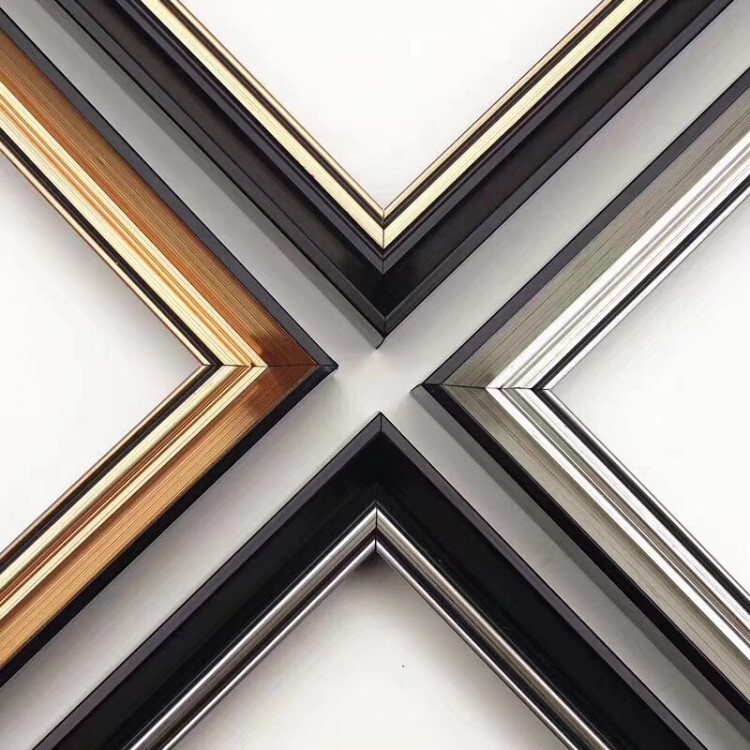 Special Offer Luxury Small Black Gold Triangle Ps Foam Photo Frame Modern Real-Life Picture Outer Edge Oil Painting Frame Picture Frame