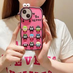 Cartoon Cute Coal Ball Spirit iPhone 15 Apple 12 Compatible 14/13 Pro Max Phone Case Anti-Slip