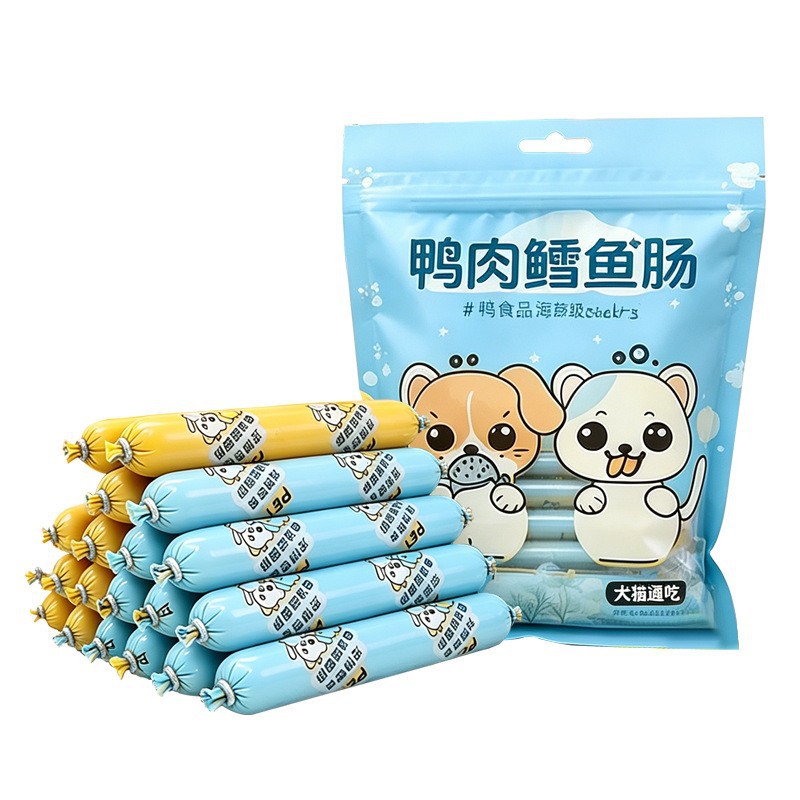 Bocadillos para perros, salchichas de jamón bajas en sal, grano para cachorros, Teddy de cabello dorado, recompensas de entrenamiento para gatos, aceite de pescado, palillos de mascotas.