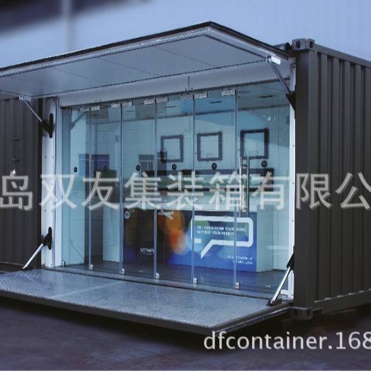 厂家大量供应售货展厅集装箱/房屋集装箱/集成房屋/特种集装箱