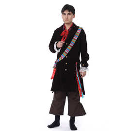 万圣节服装大人演出服男成人巧克力工厂服装