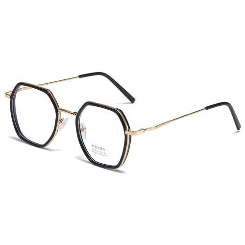 Radiation-Proof Glasses for Myopic Females with Instagram Style, 2050 Plain Frame Eyeglasses for Round Faces, Netizen Fashion, Blue Light Protection Eyeglass Frames