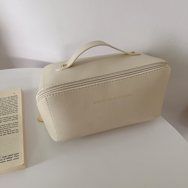 Capacious cosmetic bag