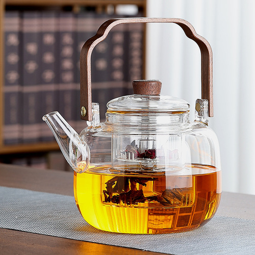 High borosilicate glass tea kettle, high temperature resistant tea kettle, steaming dual-purpose open fire electric ceramic stove tea kettle