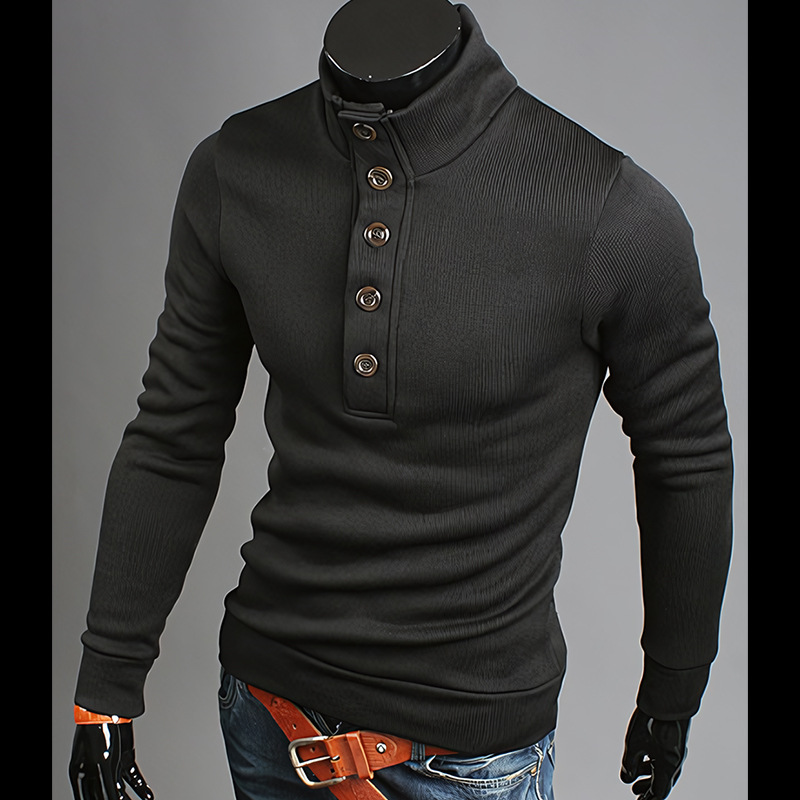 Herren Rollkragenpullover, Modischer Strickpullover Für Winter_voghion.com