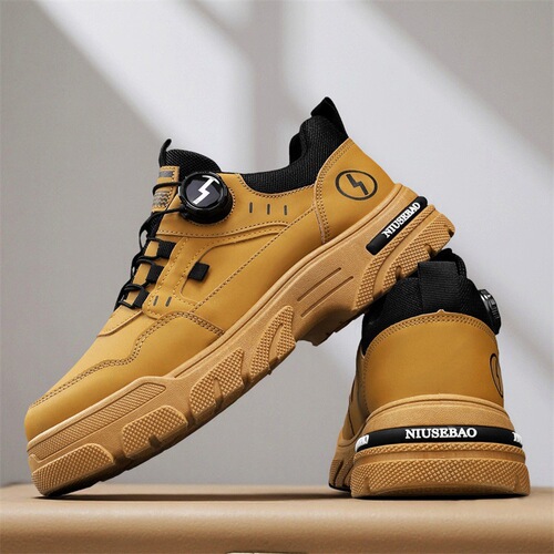 New Autumn Men's Work Boots Classic Matchable Men's Casual Shoes Teenage Durable Matchable Men's Shoes