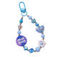 New Acrylic Real Color Plated Mabei Keychain Pendant Cute Butterfly Flower Beaded Accessories Bag Decoration