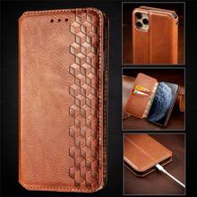 适用三星S22翻盖手机壳立体磁吸合皮套A53菱形拼接对吸插卡保护套