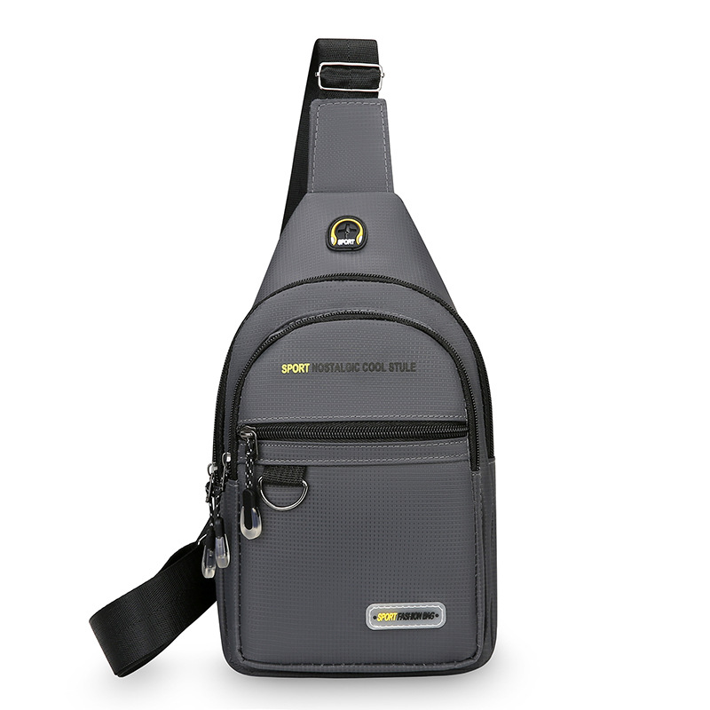 Bolso de pecho de moda moda nuevo hombre bolso de hombro casual portátil al aire libre bolso de viaje de bicicleta