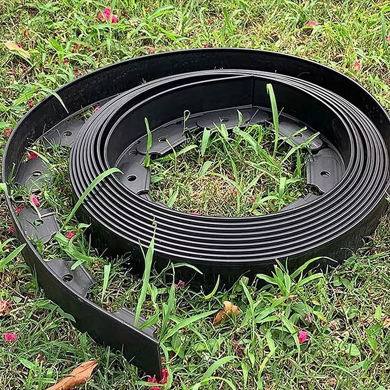 Transfronterizo tipo L cinturón de aislamiento de hierba y roca placa de contención de plástico espesado espaciador de jardín espaciador de césped espaciador de raíz