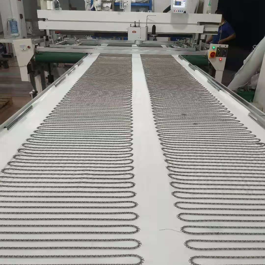 Máquina de coser de patrón de alambre de calor sin base para chaleco de manta eléctrica alambre de calor automático de enrollamiento de aguja