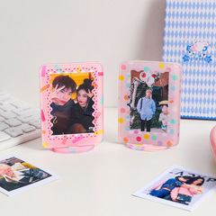 Acrylic card stand for sweet girl photo card card photo frame star peripheral display frame desktop decoration