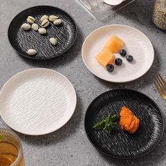 レストランの家庭用素雅創意岩紋骨滓盤吐骨盤食品滓盤円盤瓜子盤スーパー卸売り